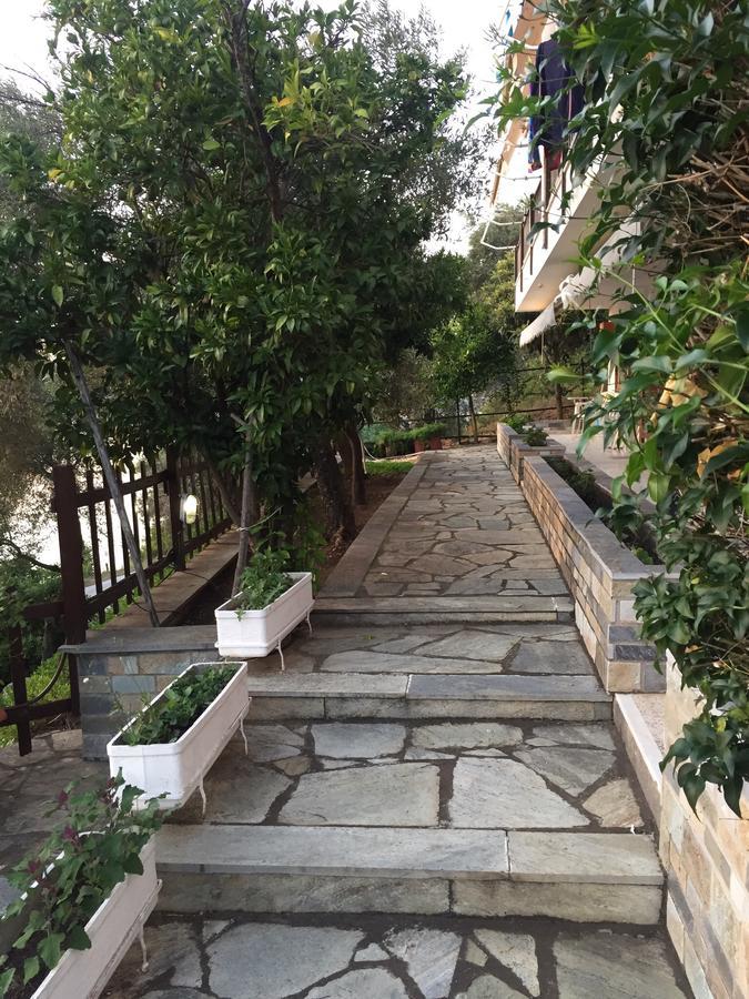 Blue Bay Hotel Milina Bagian luar foto